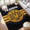 Custom Name Personalized Borussia Dortmund Print Carpet, Versatile Home Decor Rug, for Playroom, Apartment, Balcony, Entryway, Hallway Gift