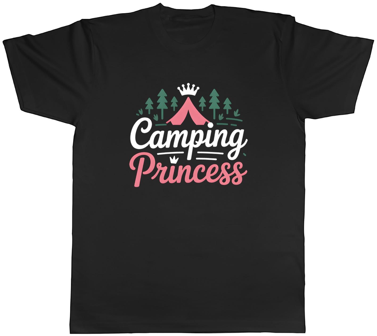 Camping Princess Outdoors Tent Crown Mens T-Shirt Tee Gift Top M