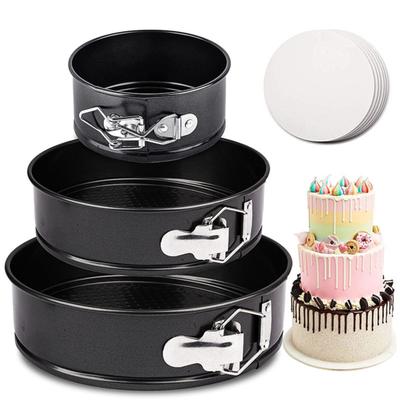 Forma de Bolo Antiaderente com Fundo Removível Textura Favo de Mel Forma Redonda para Assar para Cheesecake Acessórios de Panificação de Liberação Fácil