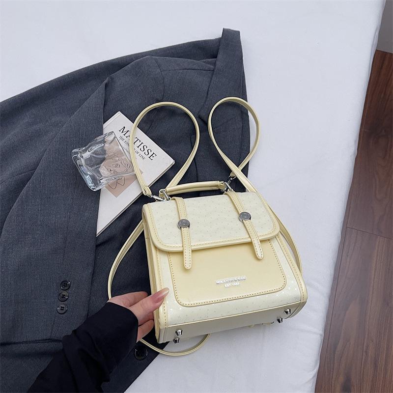 Schoolbag1011 new Korean version ins retro backpack women's fashion textured shoulder bag commuter casual small backpack