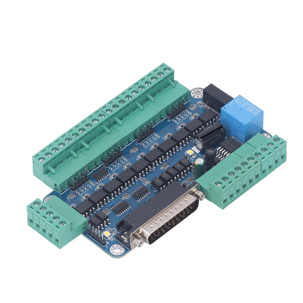 CNC Stepper Motor Controller Board 5 Axes Control Breakout Distribution for Mach3 12‑60V DC