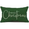Rectangle Christmas Pillow Cover Linen Cloth Decorative Pillow Cover  Christmas Decor