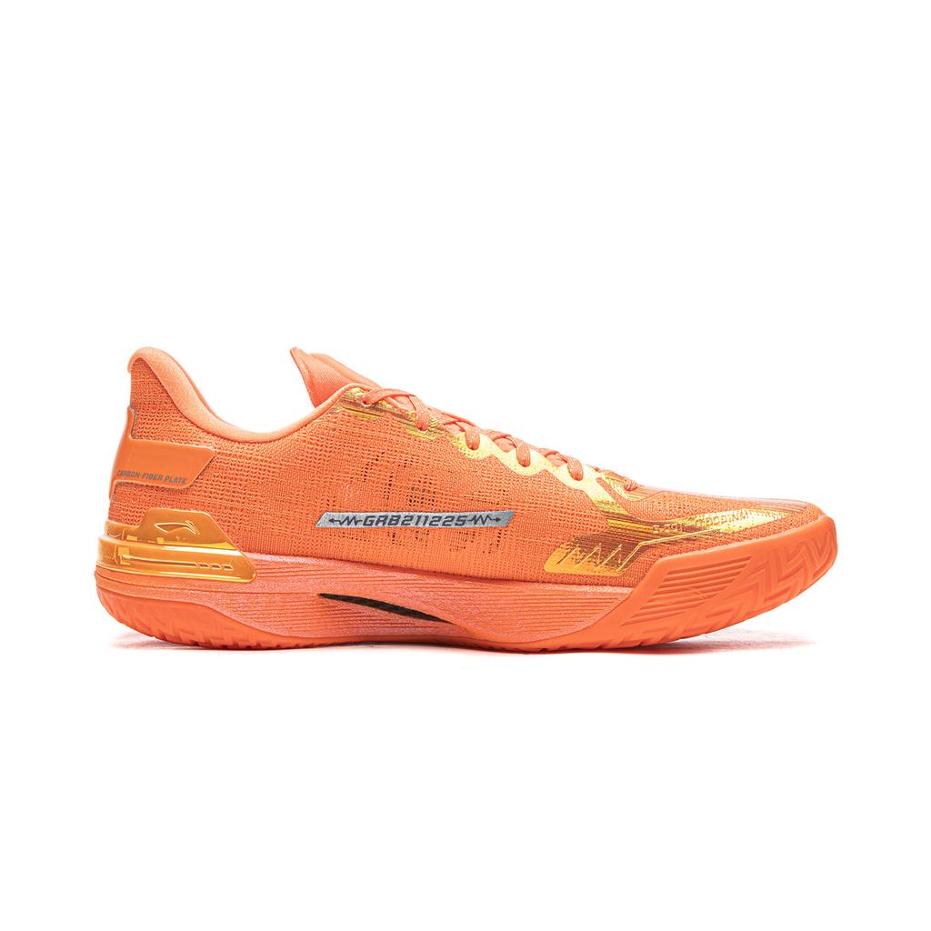 Li Ning Gamma Basketball Shoes Men's Low Top Carrot Orange ABAV035-29