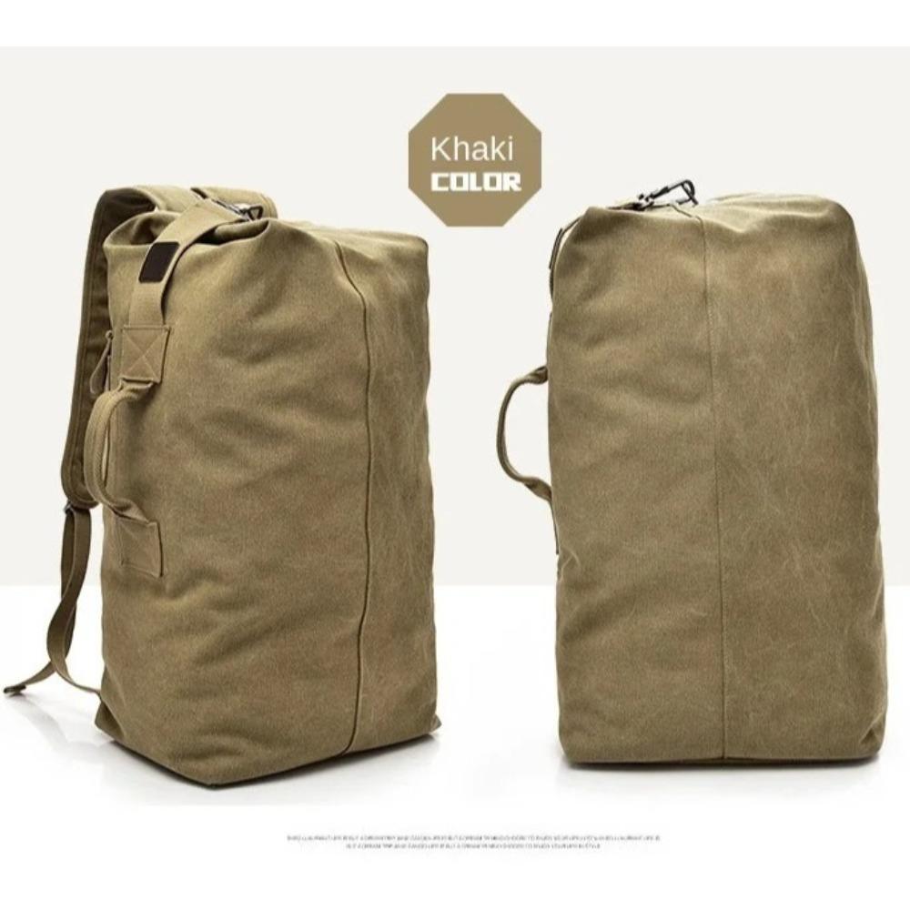 Brand Outdoor Travel Bag Large Capacity Military Tactics Backpack Handbags Man Light Weight Canvas Bucket Shoulder Bags for Men