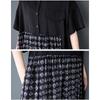 DIMANAF 2025 Plus Size Dress Women Summer Long Shirt Dress Lace Spliced Casual Loose Vintage Dress Maxi
