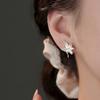 New 925 Sterling Silver Flower Earrings Distinctive Geometric Shape Women Earrings Birthday Gift for Friends Exquisite Jewelry