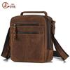 Genuine Leather Men's Large Capacity Vintage Crossbody Shoulder Bag