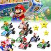 Super Mario Party Go-kart Toy Set With 8 Collectible Figures And Display Box