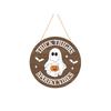 Halloween Pumpkin Wooden Door Sign Hanging Wall Decor Party Supplies