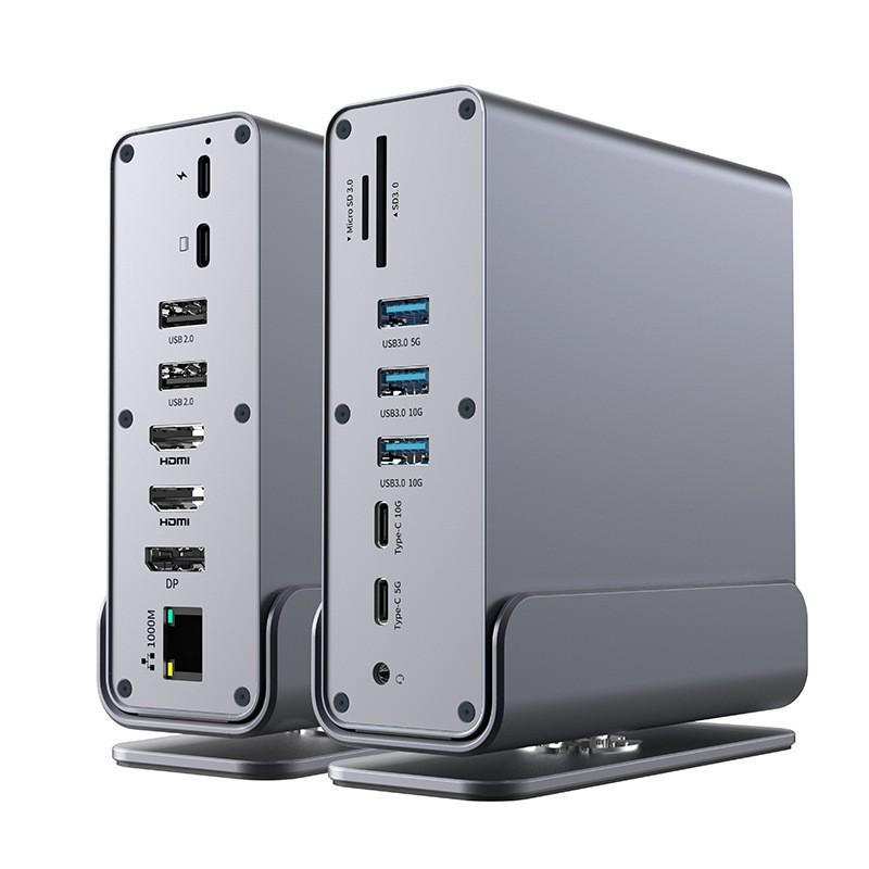 15v1 dokovací stanice Type-C s víceportovým USB a gigabitovým síťovým portem