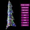 Christmas Tree with 100 Multicolor LEDs 120 cm Acrylic