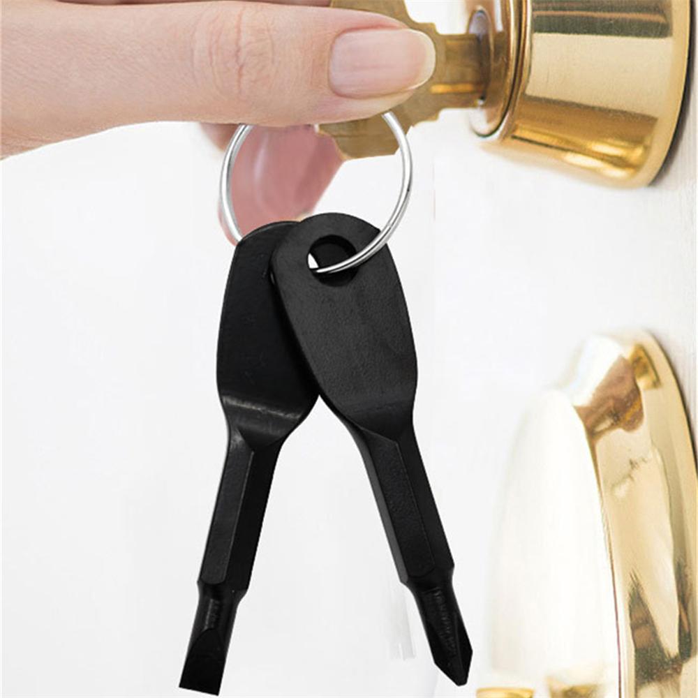 2pcs/1set New Camping Portable Screwdriver Outdoor Small Tools Cross and Square Combination