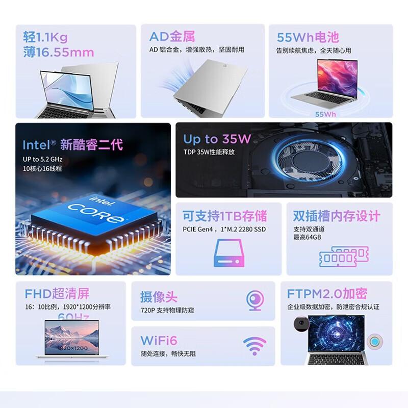 Lenovo Huitian X5 14-inch Slim Business Laptop (CN version)