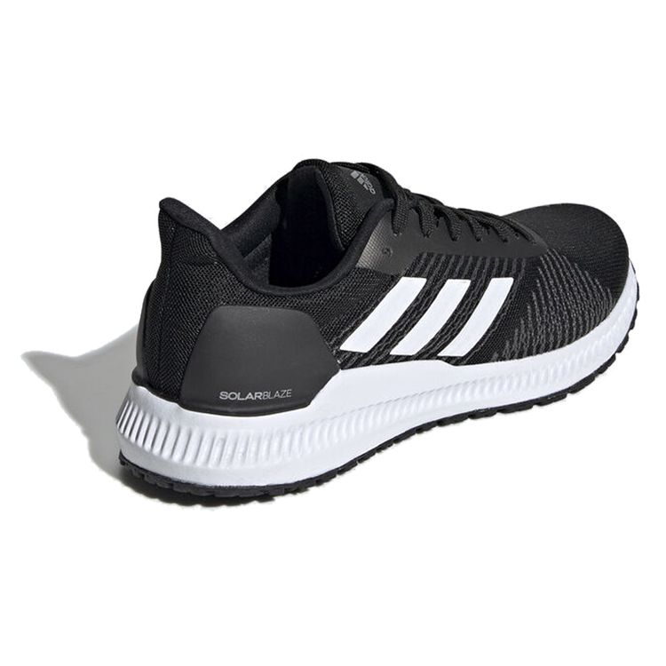 adidas Tkanina Solar Blaze Skóra syntetyczna Antypoślizgowe Niskie Buty rowerowe Damskie Buty Czarne Białe G27773