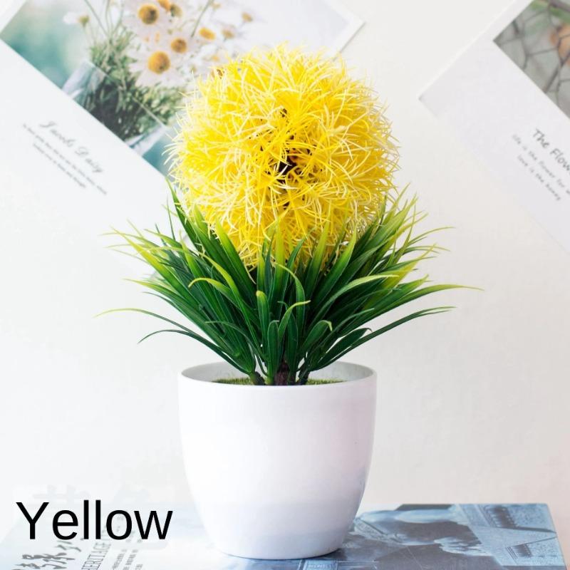 1Pc Artificial Green Plant Bonsai Simulation Plastic Pots Fake Leaf for DIY Home Party Decoration Hotel Garden Decor Fake Bonsai