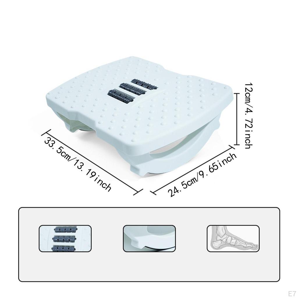 under Desk Rocking Foot Rest Feet Support Versatile Non Slip Stand Portable Ergonomic Footstool