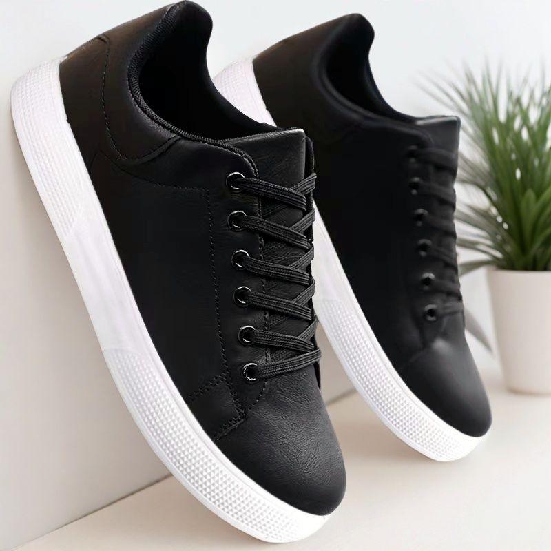 Fashion Men Board Shoes Spring Autumn Waterproof Walking Sneakers Leisure Male Leather Sports Shoes Non-Slip Footwear Tennis for Men