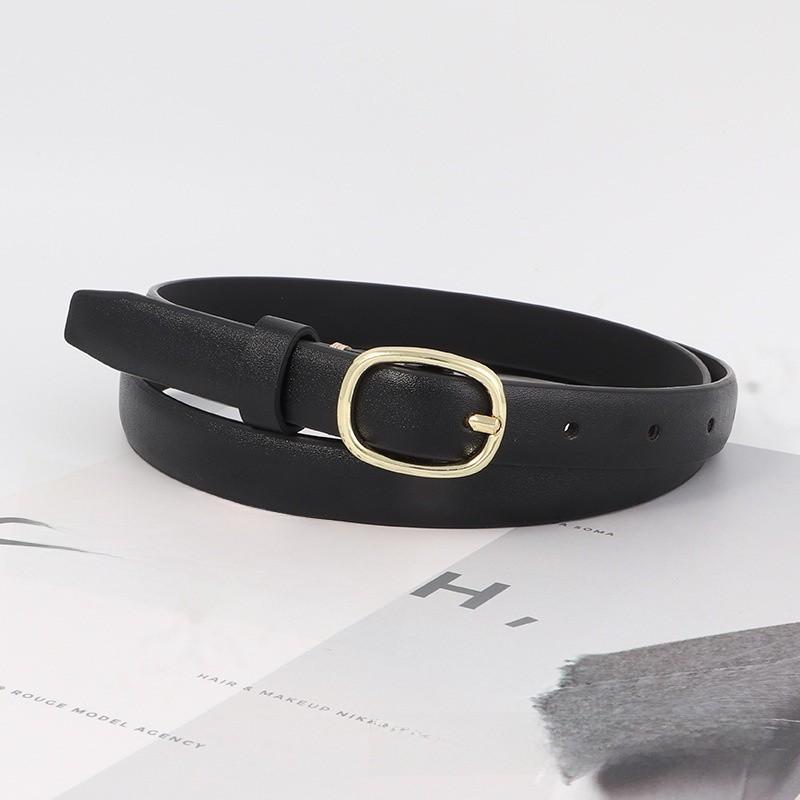 Style Vintage Ladies Jeans Belt Pu Material With Metal Pin Buckle For Daily Use