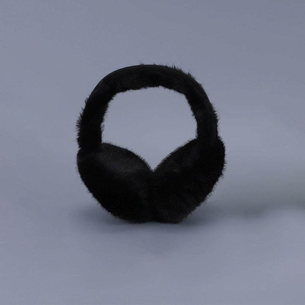 Warm Foldable Earflaps Soft Suede Faux Fur Ear-Muffs Fashion Plush Earmuffs Outdoor