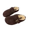 Retro Large Size Velvet Warm Casual Bag Head Slippers Women 2024 Winter Popular Home Soft Bottom Outer Slippers Women