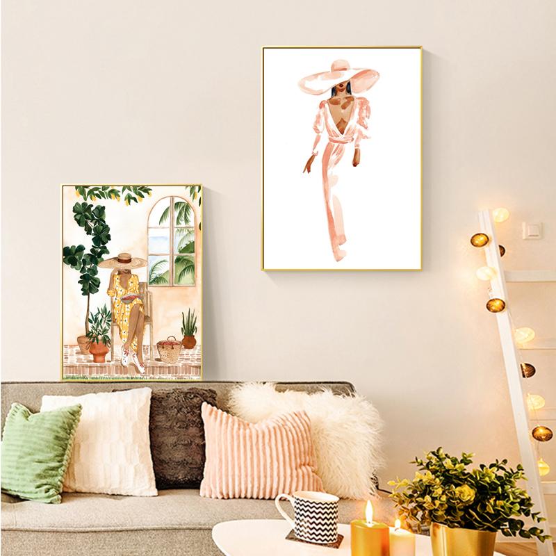 Scandinavian Abstract Wall Art Moroccan Illustration HD Canvas Poster Fashion Bohemian Print Home Bedroom Living Room Decor