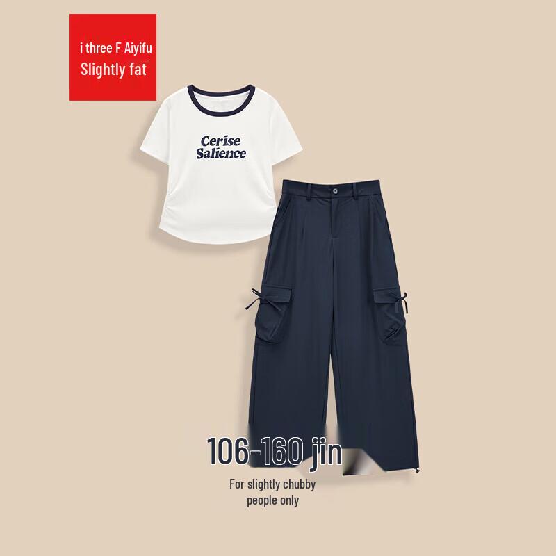 IEF 2026 Летний Корейский Стиль Большой Размер Повседневный Спортивный Комплект L