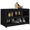 VidaXL Outdoor Kitchen Cabinet Black 106x55x64cm Solid Pine Wood 832335