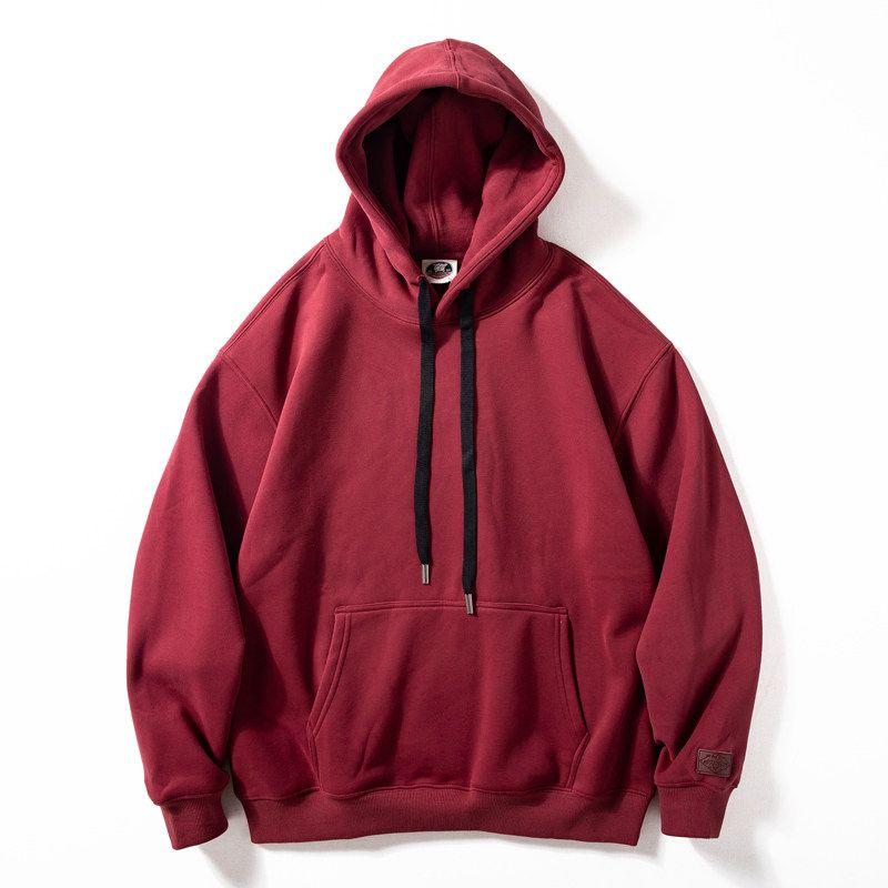 Hooded Sweatshirt for Men, Autumn and Winter Heavy Fleece Thickened Pullover Top, Versatile Youthful Trendy Loose Casual Jacket