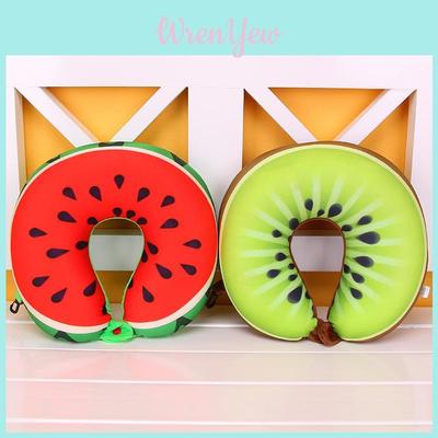 Fruit Shaped Plush Neck Pillow With Foam Beads For Home Office Decor Gift