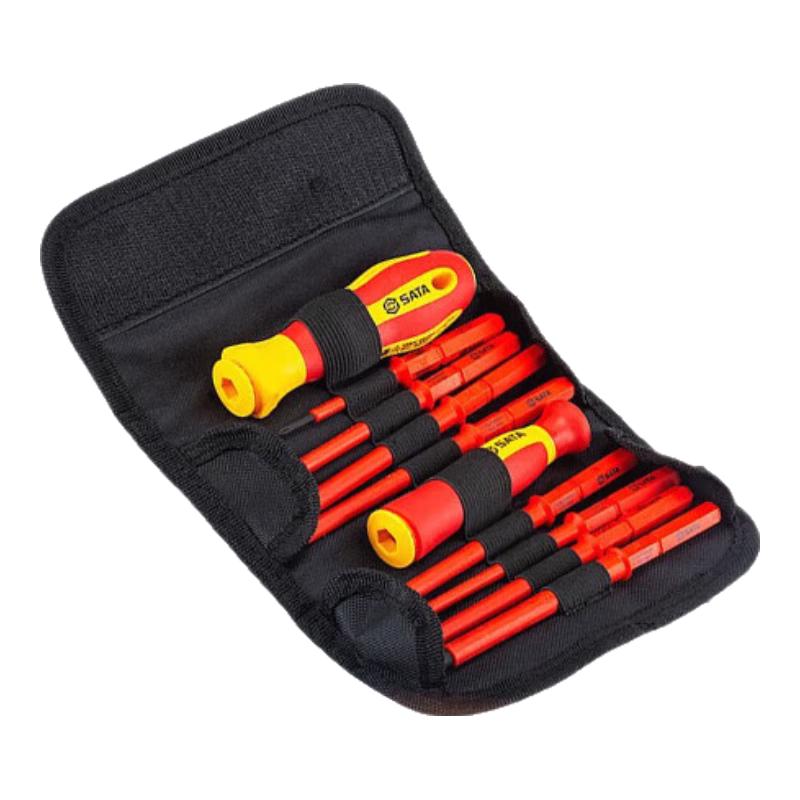 SATA 10-Piece VDE Insulated Interchangeable Screwdriver Set