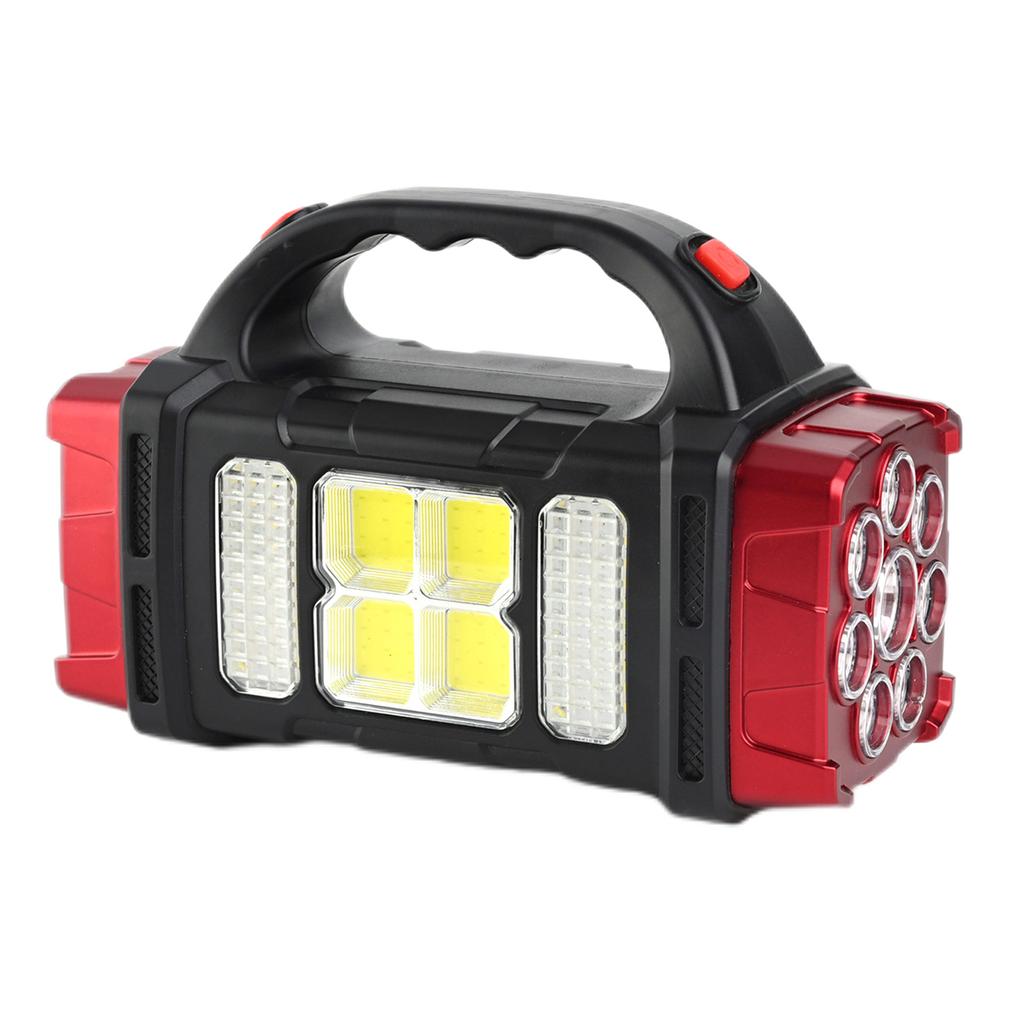 Waterproof Solar Strong Light Torch Non-slip Night Fishing Flashlights USB 4 Light Source Modes Searchlights Equipment