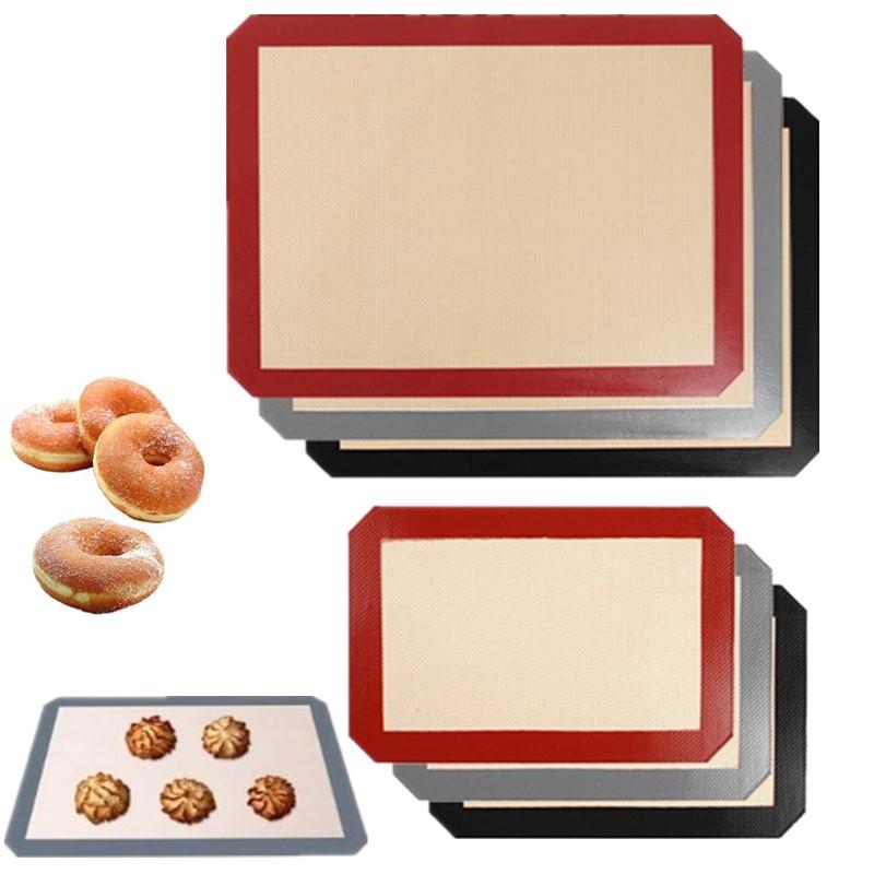 1Pc Reusable Silicone Baking Mat Sheet Non-Stick Heat Resistant Cookie Sheet for Oven Grill Microwave - Kitchen Baking Tool