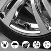 4pcs Car Tire Valves Aluminum Alloy Die Valve Cap Dust Cover Dust Cap Valve