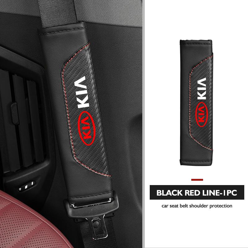 For KIA Car Interior Accessories Auto Seat Belt Cover Shoulder Pad Cerato Soul Venga Forte Spectra Sedona Niro CadenzaCH0 