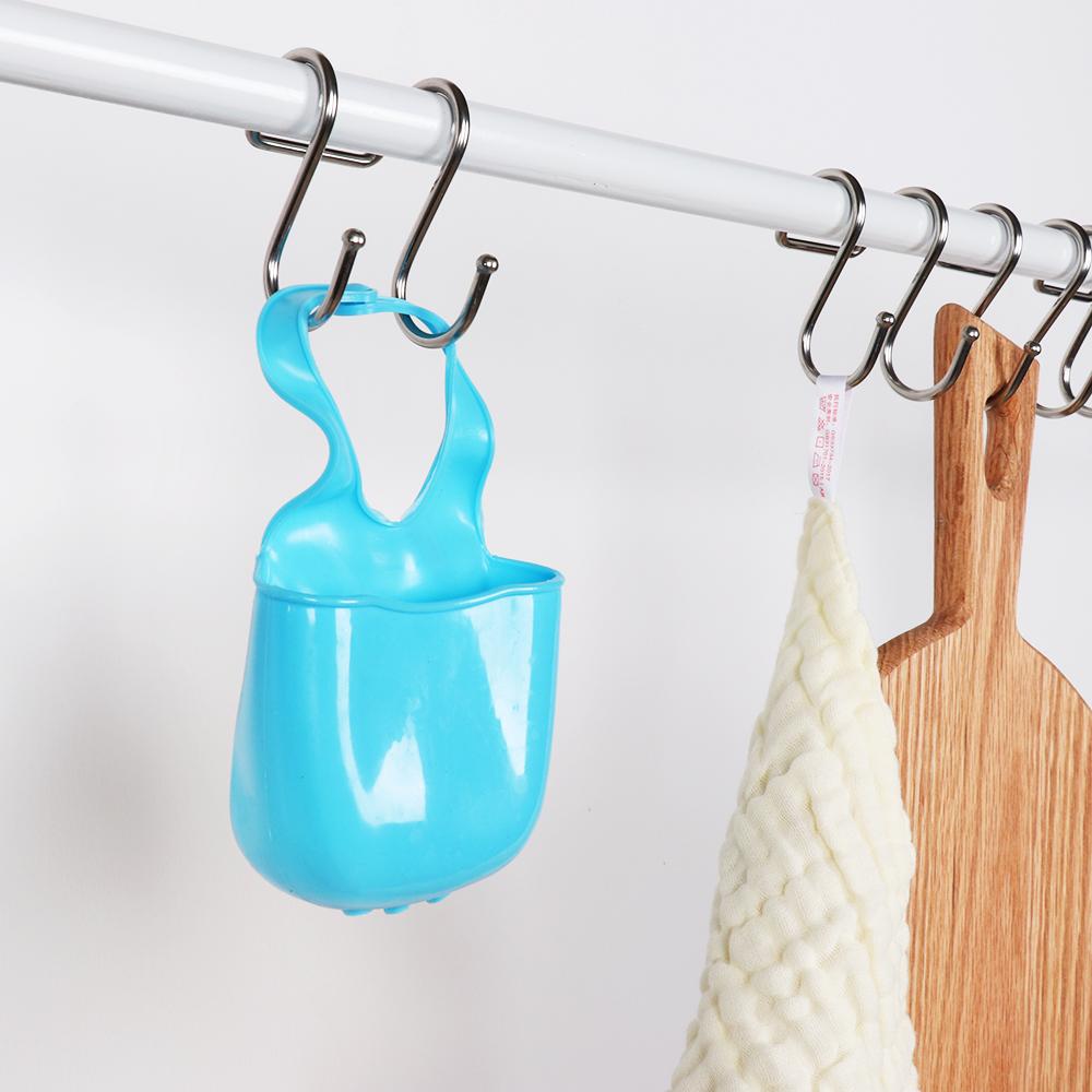 Bathroom Organizer Holder Hanger Storage Rack Double S Shaped Hook Clasps Hooks