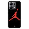 Phone Case - MANIACASE - Xiaomi Redmi Note 13 4G - Silicone TPU - Jordan Logo 23 - Red