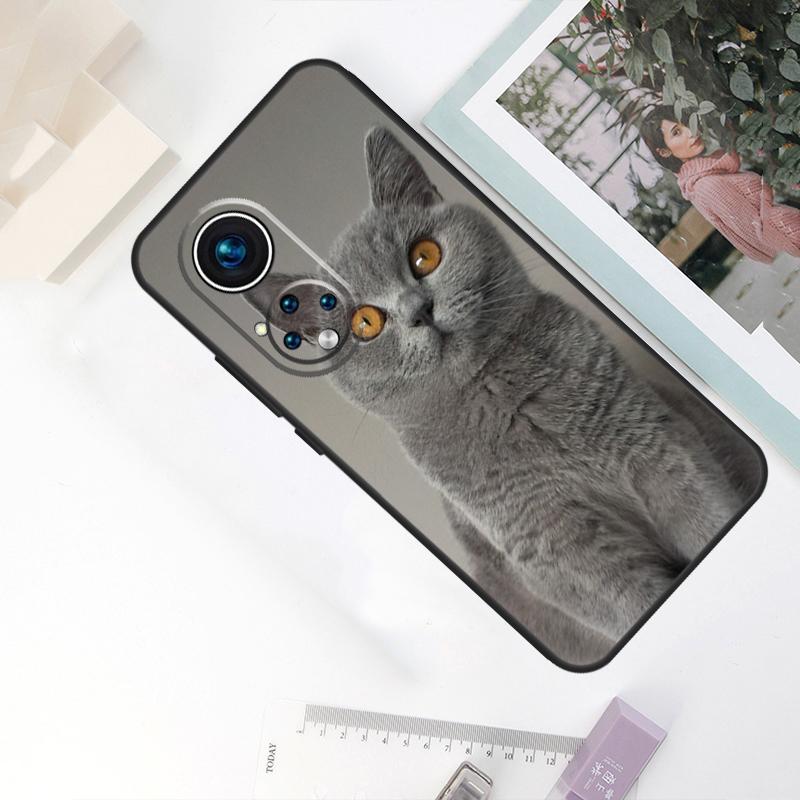 British Shorthair Cat For Honor Magic 8 Pro 6 7 Lite Case For Honor 200 400 50 70 90 X8c X8b X9a X9b X9c X9d Win RT