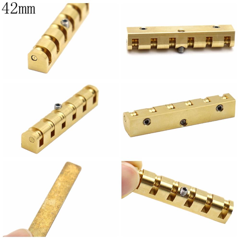 42mm43mm In Hoogte Verstelbare Messing Roller Gitaar Topkam Metalen Topkam Voor Les Paul Lp Sg Stijl Elektrische Of Akoestische Gitaren