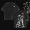 The Seven Deadly Sins Escanor T-Shirt Anime Vintage Gewaschenes T-Shirt Herrenbekleidung Kurzarm Baumwolle Lässig Locker T-Shirts Oberteile
