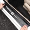 TR1-4Pcs Carbon Fiber Car Door Sill Protector Stickers Door Sill Stickers for Honda Accord CRV XRV Civic FIT Auto Accessories