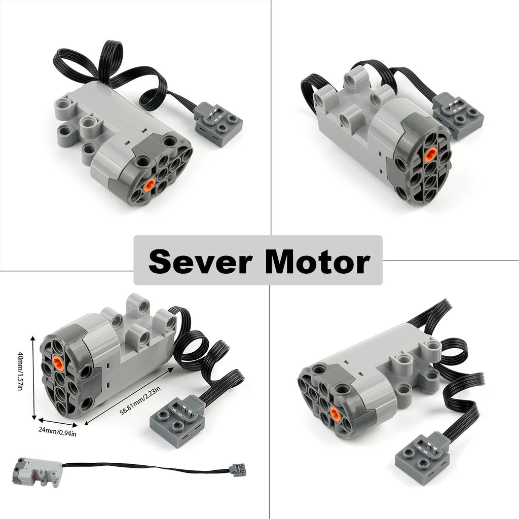 MOC Power Functions Servo Motor Kit for Technical-Compatible Building Blocks DIY Projects