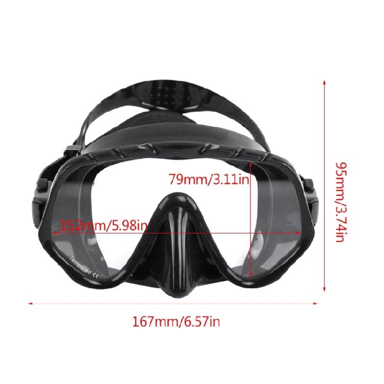 Scuba Diving Mask,Tempered Glass Snorkel-Dive-Mask Anti-Fog Swim Mask Goggles