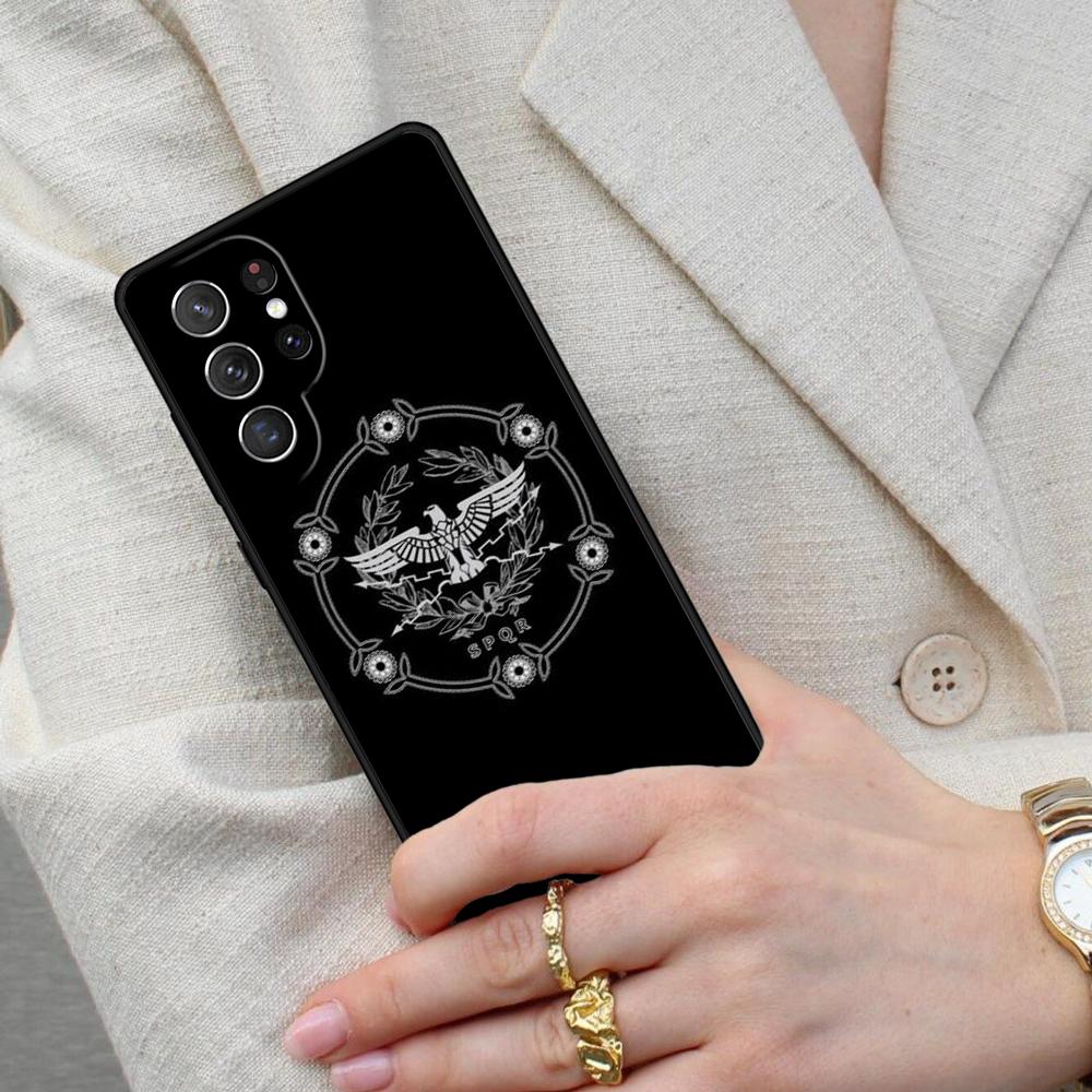 SPQR Roman Imperial Legion Cell Phone Case for Samsung Galaxy S26 Ultra S25 S24 S23 S22 S21 S20 Note10 Cover
