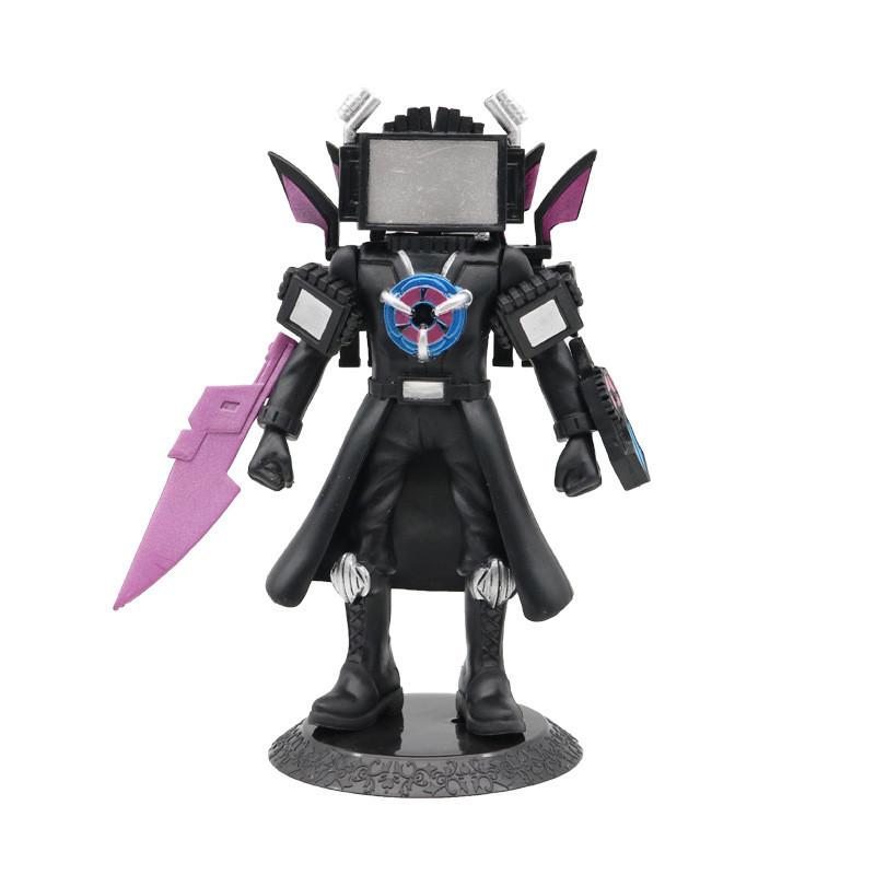 High Quality Pvc Titan Clock Man Figure Large Golden Warrior Model For Collectors