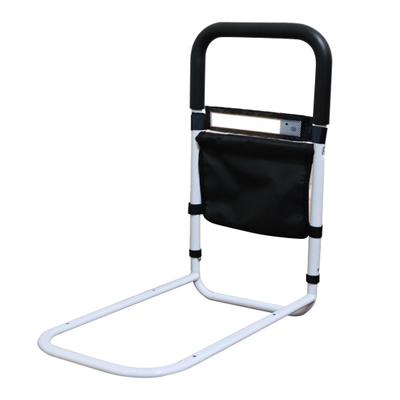 Łóżko dla osób starszych z czujnikiem światła, regulowana wysokość, poręcz z kieszenią do przechowywania, poręcz dla kobiet w ciąży, łóżko dla osób starszych i niepełnosprawnych