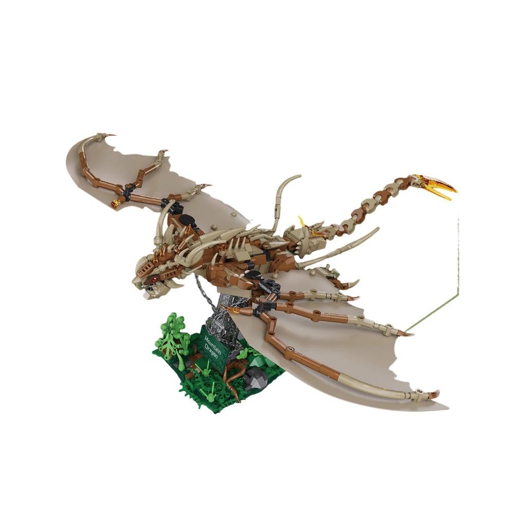 

MOC Magic Animal Mountain Dragon 886PCS Building Blocks DIY Creative Magical Model Kit Toy Gift for Children