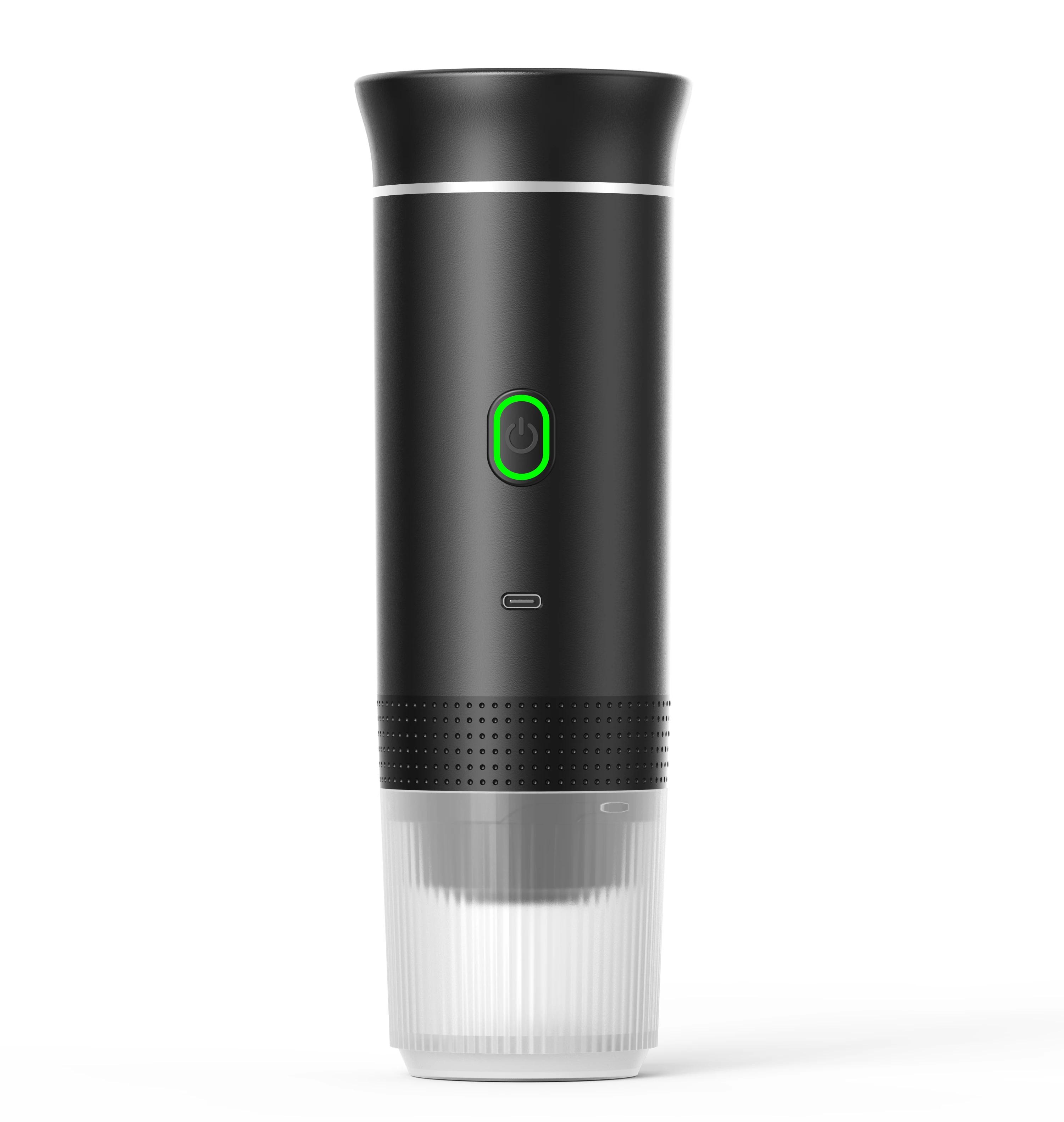 

Беспроводная электрическая портативная кофемашина для приготовления эспрессо для автомобиля и дома, походная кофеварка 3-в-1, капсульная кофеварка для путешествий чёрный