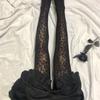 Women Spring Summer Sexy See Through Silky Pantyhose Stockings Leopard Print Jacquard Patterned Black Tights Hosiery