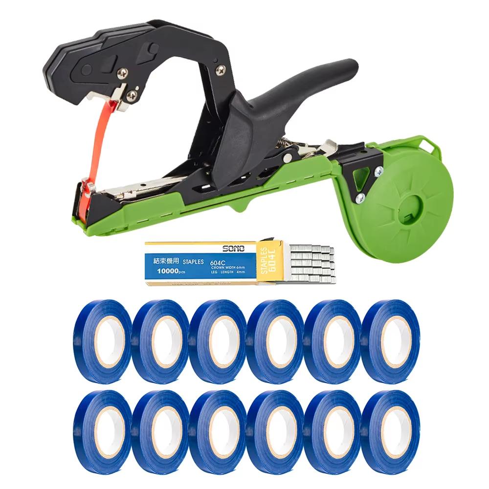 New Elbow Large Mouth Hand Tying Machine for Agricultural Fruit Vegetable Binding Tape Garden Tool