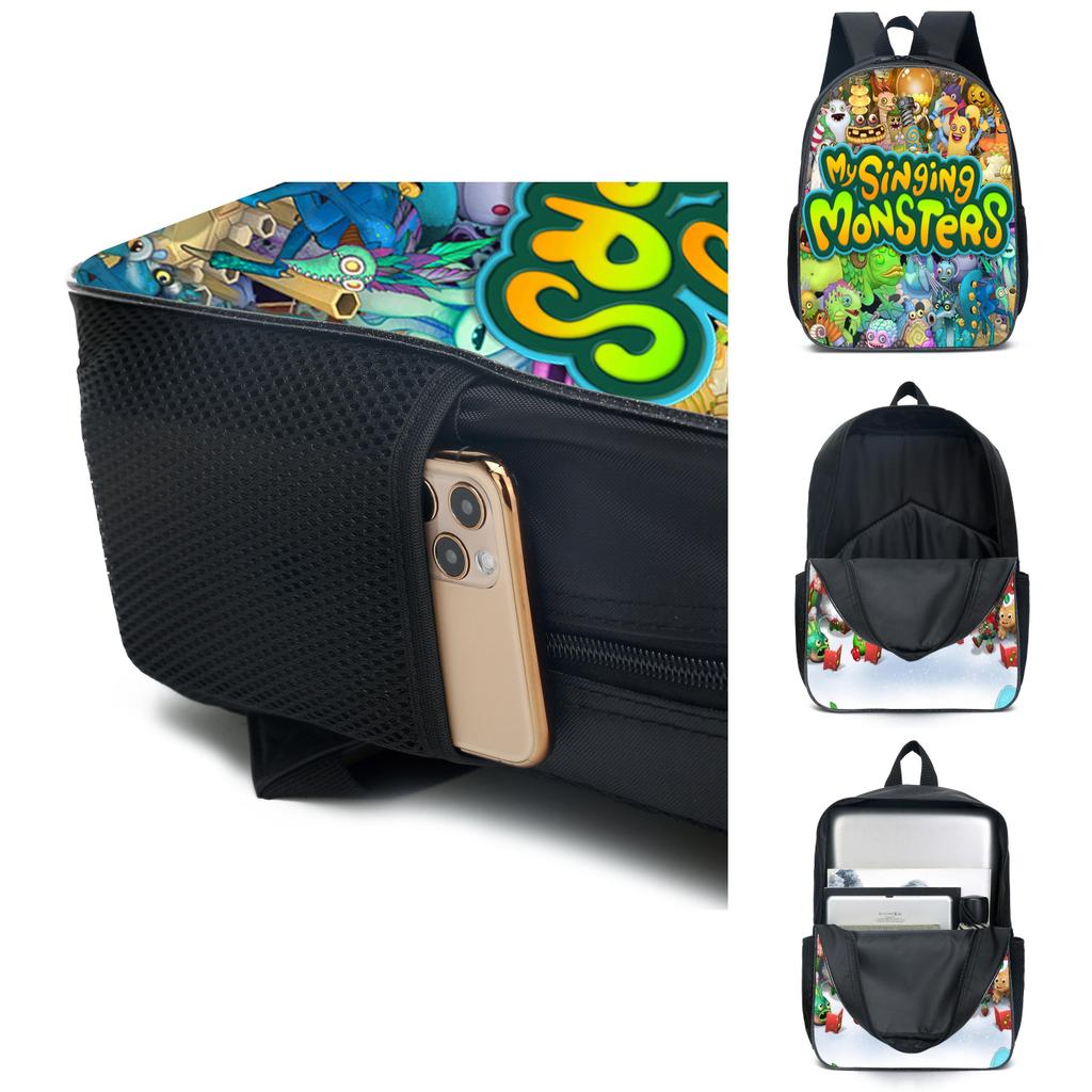 My Singing Monsters Cartoon Backpack For Kids 20l Capacity